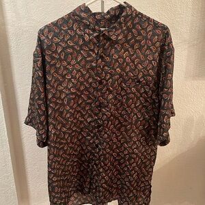 Bogari 100% silk button down